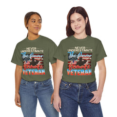 Female Veteran Pride T-Shirt — Gift for Her (Army, Navy, Air Force, Marines)