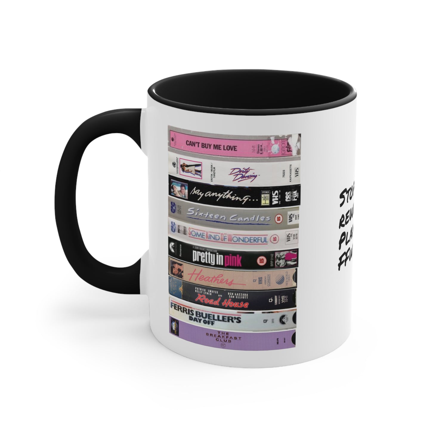 80s VHS Tapes Mug: Classic Movie Cup