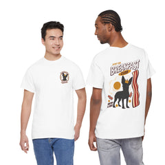 Breakfast Club Dog T‑Shirt — Retro Bacon & Eggs Graphic Tee