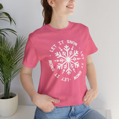 Let It Snow Snowflake T-Shirt — Christmas Winter Tee