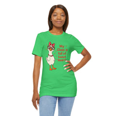 Teacher Valentine T-Shirt — "My Class Is Full of Sweet Hearts" Cute Duck Design