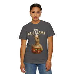 Funny Deli Llama Unisex T-Shirt - Perfect for Foodies and Animal Lovers