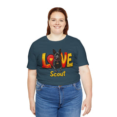 Personalized Love Your Dog T-Shirt — Designed with your dogs name and picture Graphic Tee