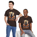 Black Cat And Pumpkin! Graphic Unisex Heavy Cotton Tee