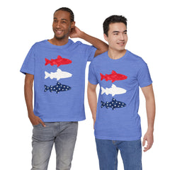 Patriotic Trout T-Shirt — Red White & Blue Fish Tee