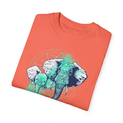Elephants Graphic  Garment-Dyed T-shirt