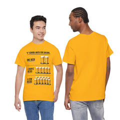 T-Shirt -  "A" School Math for Sailors Funny Beer Graphic Tee