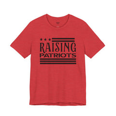 Raising Patriots Tee – Americana Stars & Stripes Family Pride T-Shirt