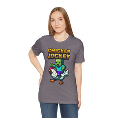 Video Game Chicken Jockey Tee - Unisex Short Sleeve T-Shirt