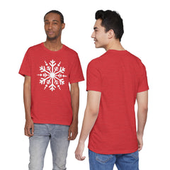 Let It Snow Galaxy Snowflake T-Shirt — Christmas Winter Starburst Tee