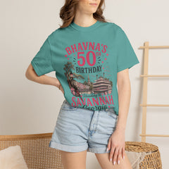 Bhavna Personalized 50th Birthday Girls Trip Savannah, Georgia T-Shirt