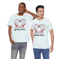 Phlebotomist Heart Butterflies Tee
