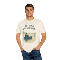 Fishing Vibe Unisex Garment-Dyed T-Shirt, Casual Wear, Outdoor Activities, Gift for Fisherman, Relaxation Tee, Summer Style