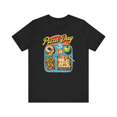 Pizza Day Unisex Short Sleeve Tee - Fun Foodie Graphic T-Shirt