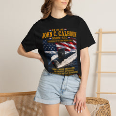 USS John C. Calhoun SSBN-630 Submarine Tribute T-Shirt — Forty One For Freedom Patriotic Tee