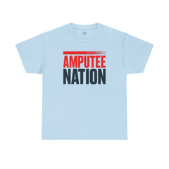 Amputee Nation Unisex Heavy Cotton Tee, Support Shirt, Gift for Amputees, Awareness Apparel, Casual Comfort Wear