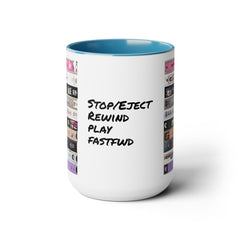 80s Movie Mug: Stop, Eject, Rewind, Play, FFwd