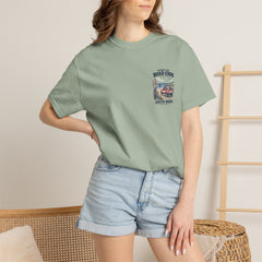 Where the Road Ends Long Island Unisex Garment-Dyed T-shirt