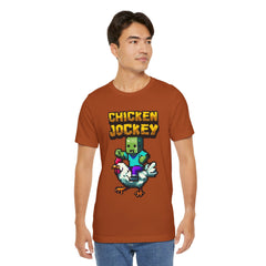 Video Game Chicken Jockey Tee - Unisex Short Sleeve T-Shirt