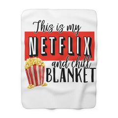 my NETFLIX - Sherpa Fleece Blanket | Comfort, Gift For Him, Gift For Her, Fan Gift, Birthday Gift, Cozy Gift, Pop Culture, Streaming Fan