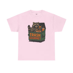 Trash Gourmet Unisex Heavy Cotton Tee, Funny Graphic T-Shirt, Quirky Casual Wear, Unique Gift for Food Lovers, Eco-Friendly Apparel