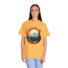 Mount Rainier National Park Graphic, Comfort Colors Soft Relaxed Fit Unisex Garment-Dyed T-shirt