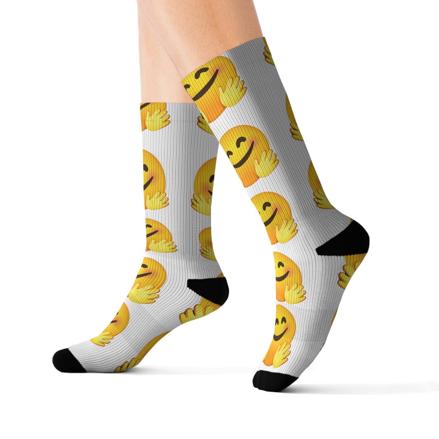 Emoji with Hands - Graphic Sublimation Socks