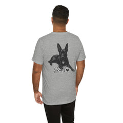 Dog Dad T-Shirt — Personalized Your Dog Image  Tee (Custom Name)