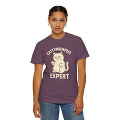 Cattywampus Expert T-Shirt | Funny Cat Tee, Gift for Cat Lovers, Cute Pet Shirt, Casual Wear, Unisex Apparel