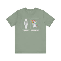 Funny Doctor vs  Prosthetist Unicorn - Graphic Unisex T Shirt