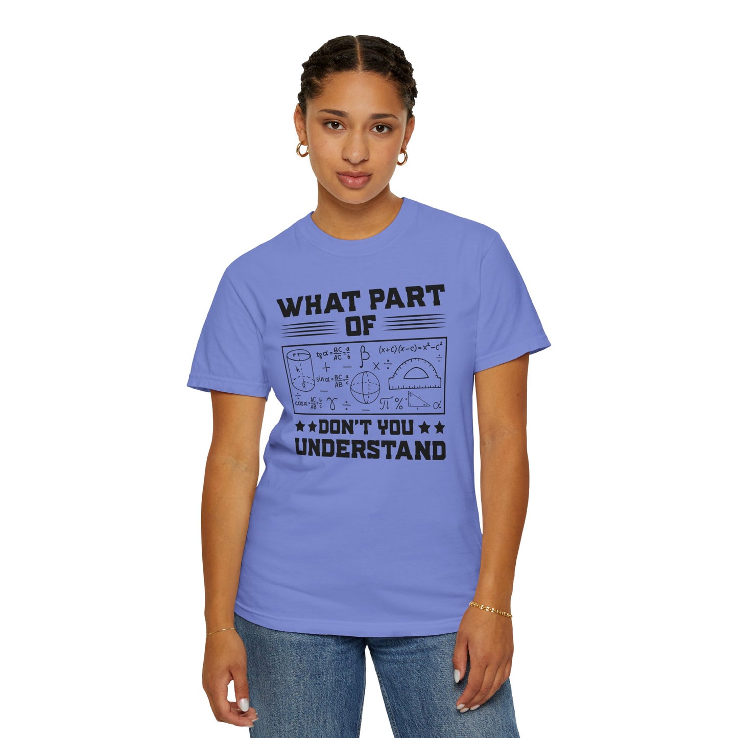 What Part of MATH AND SCIENCE Don't You Understand, Comfort Colors Unisex Garment-Dyed T-shirt