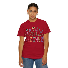 Floral Teacher Appreciation T-Shirt - Comfort Colors Soft