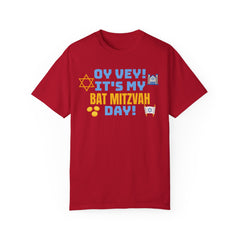 Oy Vey It's My Bat Mitzvah Day, Comfort Colors, Graphic Unisex T-shirt