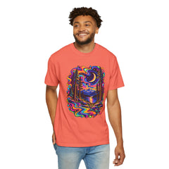 Mystical Psychedelic Moonlit Forest T-Shirt