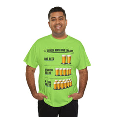T-Shirt -  "A" School Math for Sailors Funny Beer Graphic Tee
