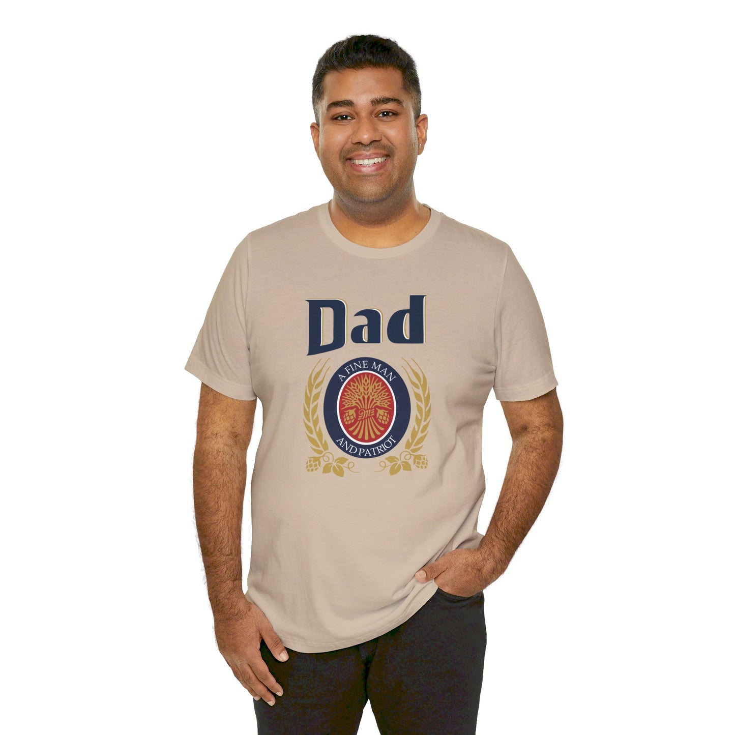 DAD A Fine man and Patriot, Unisex Softstyle T-Shirt