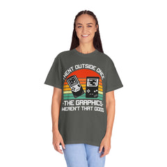 Retro Gamer Unisex T-Shirt - "I Went Outside Once"