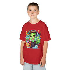 Kids Halloween Frankenstein Monster Tee