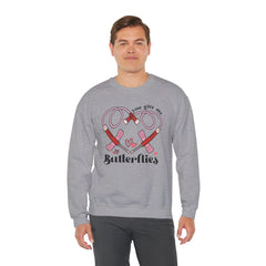 You Give Me Butterflies - Unisex Heavy Blend™ Crewneck Sweatshirt