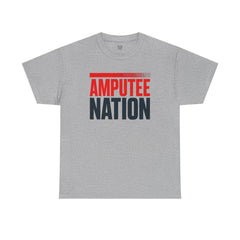 Amputee Nation Unisex Heavy Cotton Tee, Support Shirt, Gift for Amputees, Awareness Apparel, Casual Comfort Wear