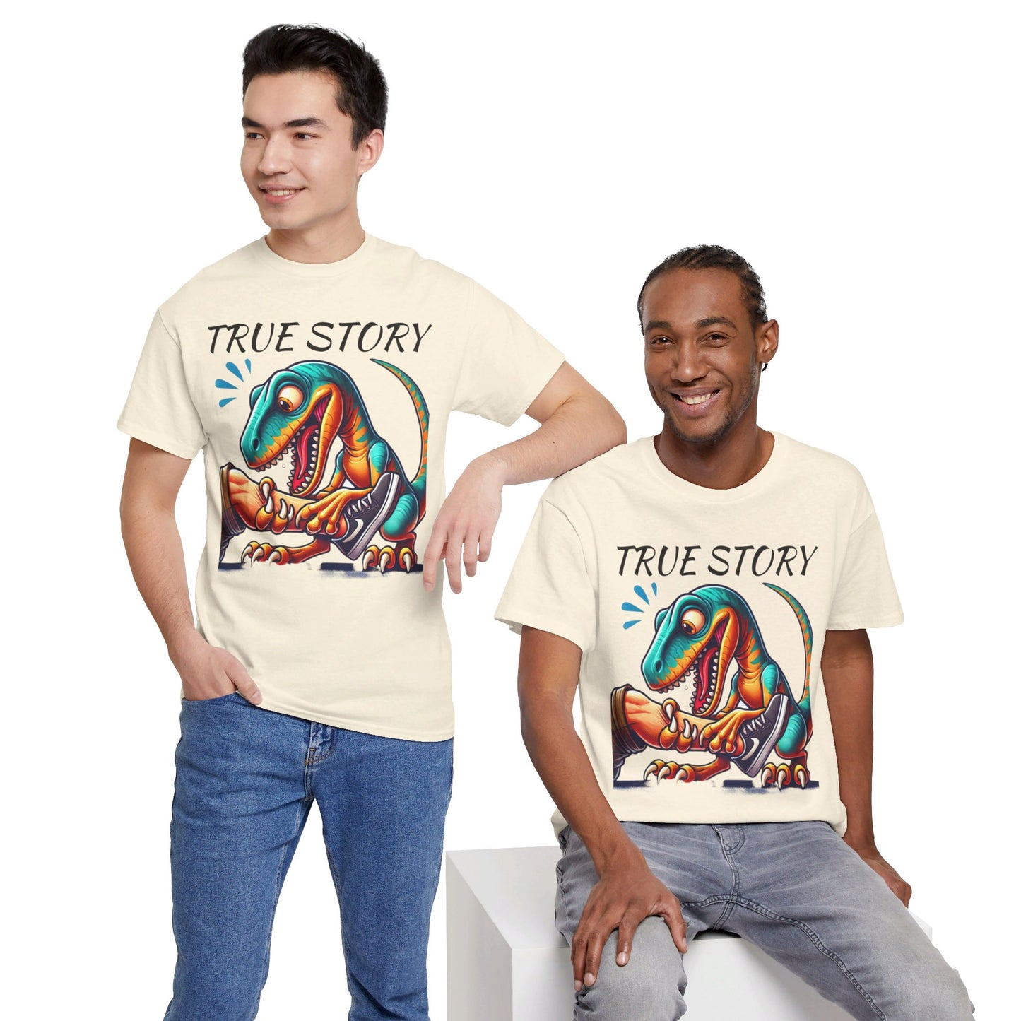 True Story Amputee Dinosaur Humor - Unisex Garment-Dyed T-shirt