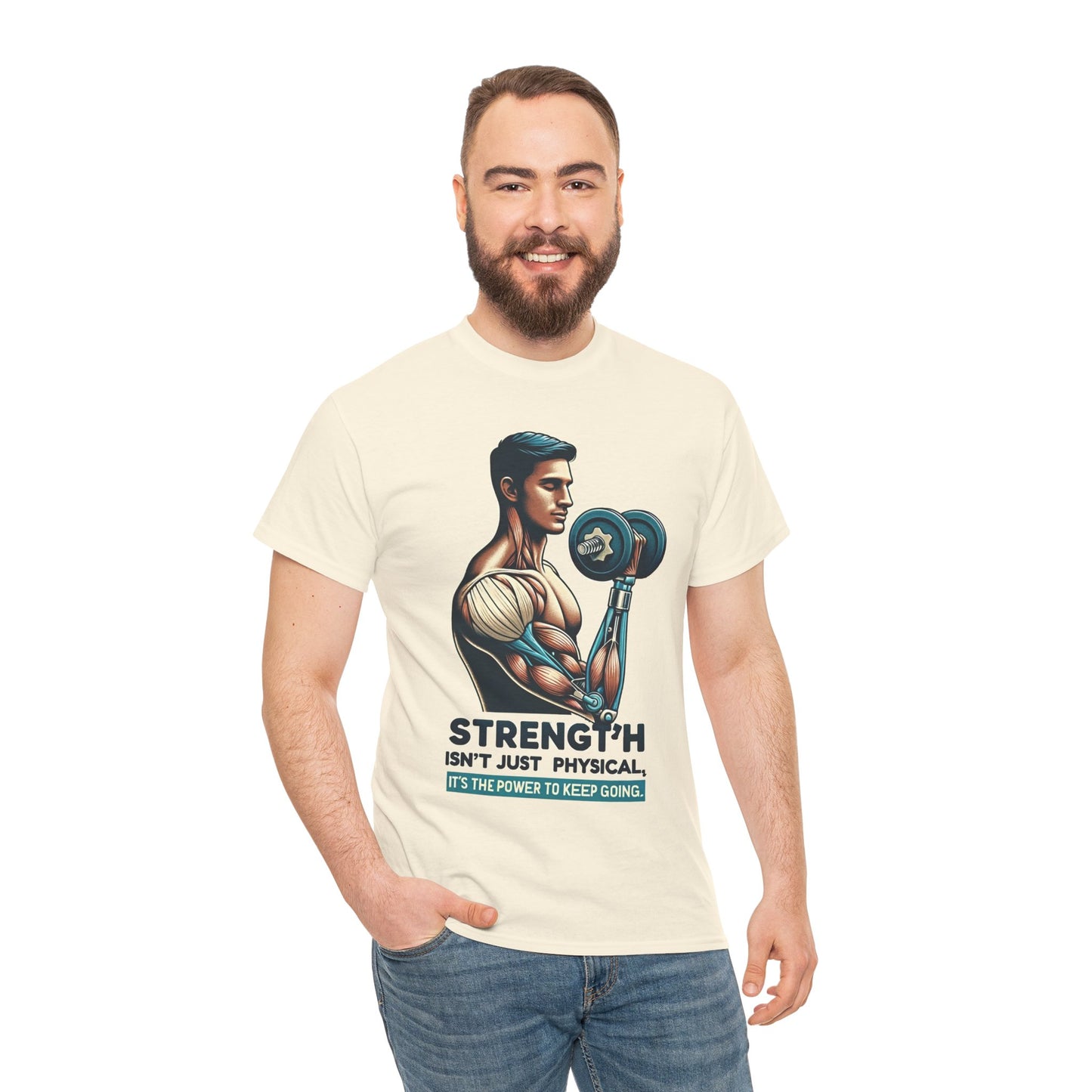 Amputee Strength Isn't Just Physical  - Unisex Heavy Cotton Tee