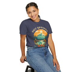 Hot Springs National Park Graphic, Comfort Colors Soft Relaxed Fit Unisex Garment-Dyed T-shirt
