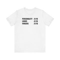 Personality Looks Fingers, Check! - Unisex Jersey Short Sleeve Tee | Amputee Aware,Amputee Humor,Finger Amputee,Gift For Him,Gift For Her