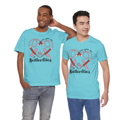 Phlebotomist Heart Butterflies Tee
