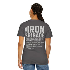Iron Brigade Civil War Battles Unisex Garment-Dyed T-Shirt - Vintage Military Graphic Tee