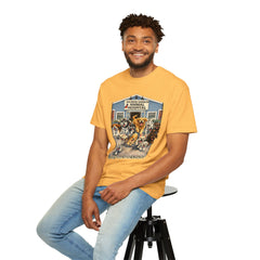 Front Graphic "Who Let the Dogs Out?" Baldwin Harbor Animal Hospital Cute Vet Clinic T Shirt