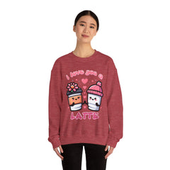 Woman's I Love You A Latte Valentine - Unisex Heavy Blend™ Crewneck Sweatshirt