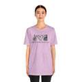 Peace Love Back The Blue in Alaska, Graphic Unisex Short Sleeve Tee