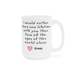 I would rather share one lifetime with you | LOR Movie Quote,Valentine Gift,Gift For Him,Anniversary Gift,Boyfriend Gift,Husband Gift